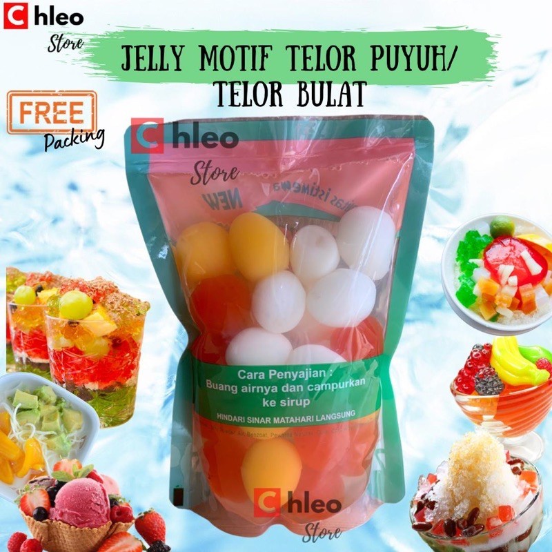 

jelly motif telor2 merk super aneka jelly free packing
