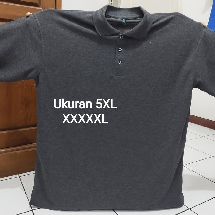 PREMIUM KAOS POLO SUPER JUMBO 5XL - KAOS PRIA BIGSIZE POLOS