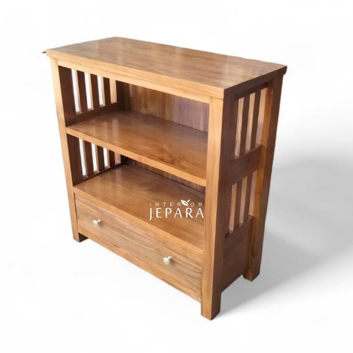 Rak Buku Kecil, Rak Stationary Kayu Jati Jepara