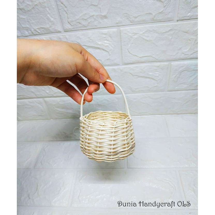 Keranjang Rotan Kecil Telur - Keranjang Hias - Dekorasi - Souvenir