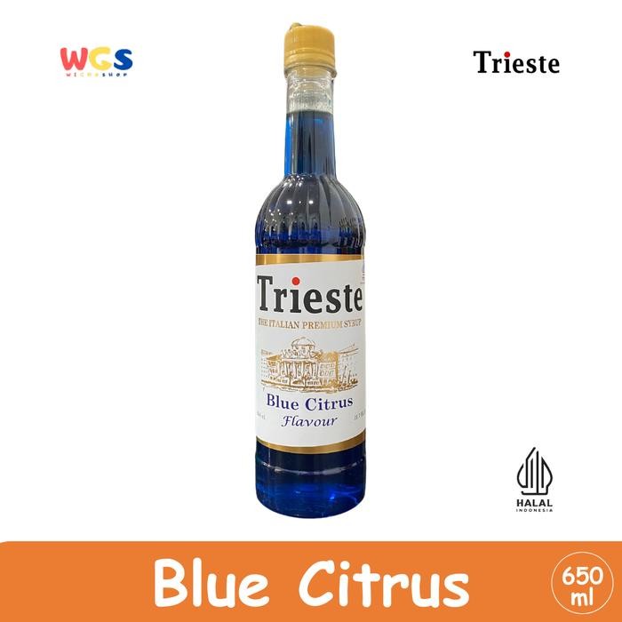

Caraka.store1 Syrup Trieste Blue Citrus Flavor Syrup 650ml - Blue Curacao - Blue Lagoon