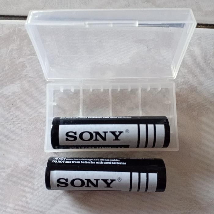 Baterai Sony 18650 4.2V 13000Mah Flat Top Batre Cas Sony 18650 4.2V