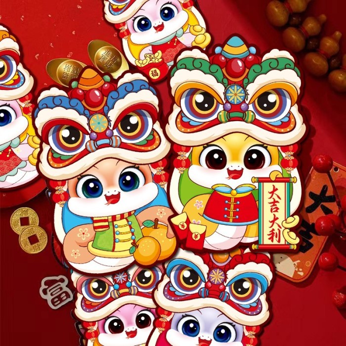 

,,,,,,,] GROSIR Angpao Ular 3D Premium isi 6 Angpau Kilap Tebal Angpau Sincia Angpau Merah Ampau