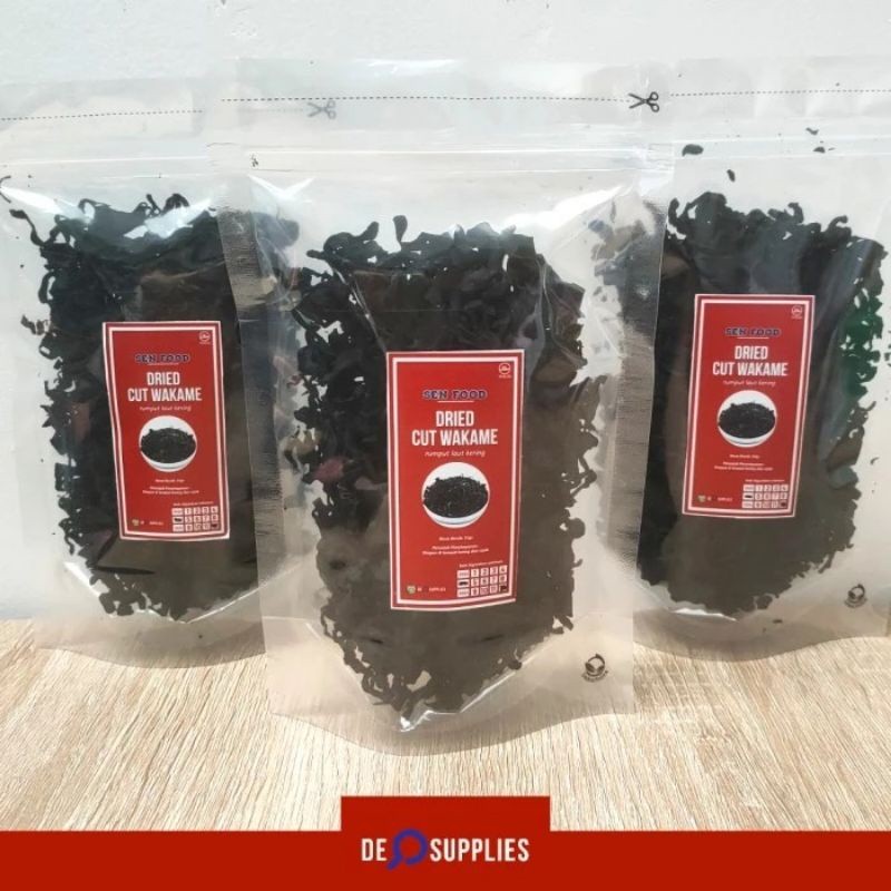 

Cut Wakame 50gr - Dried Seaweed Rumput Laut Kering Miso Udon Ramen