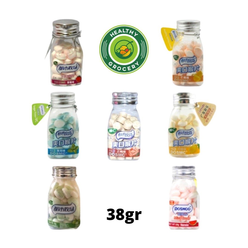 

Dosmc Permen Kembang Gula 38gr Mint Lemon Mangga Plum Semangka Strawberry Lime