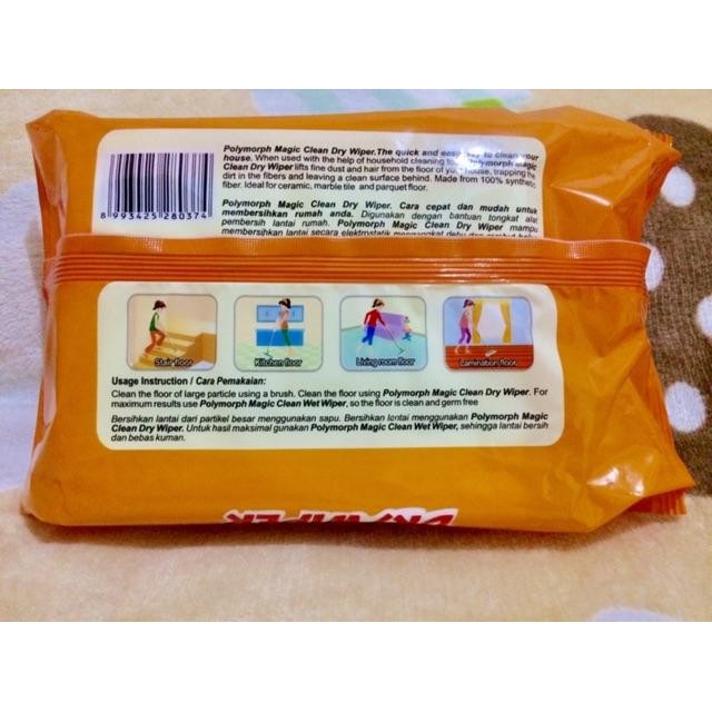 Polymorph Magic Clean Dry Wiper Tissue 60 Sheet