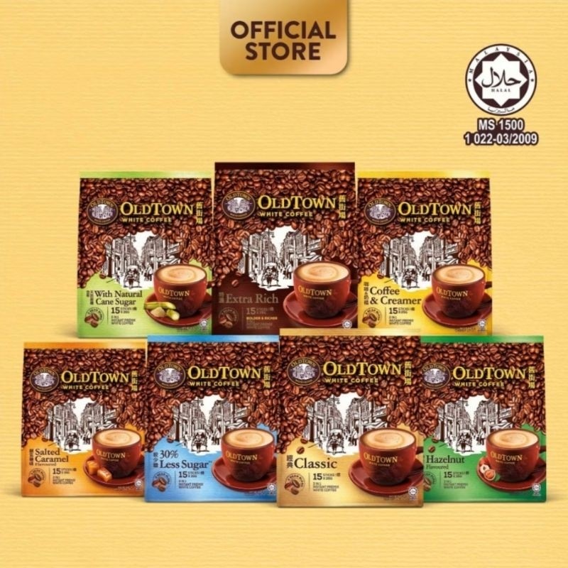 

llyback - OldTown White Coffee 3in1 Classic Hazelnut Flavoured Old Town Klasik