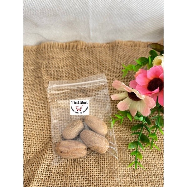

25gr BIJI PALA BULAT LONJONG EKONOMIS WHOLE NUTMEG Rempah herbal asli alami sudah dikupas bumbu