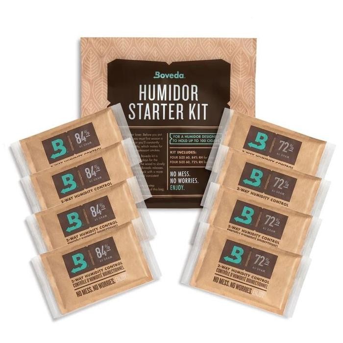 Boveda Humidor Starter Kit for Seasoning 100ct Humidor - Humidity Control