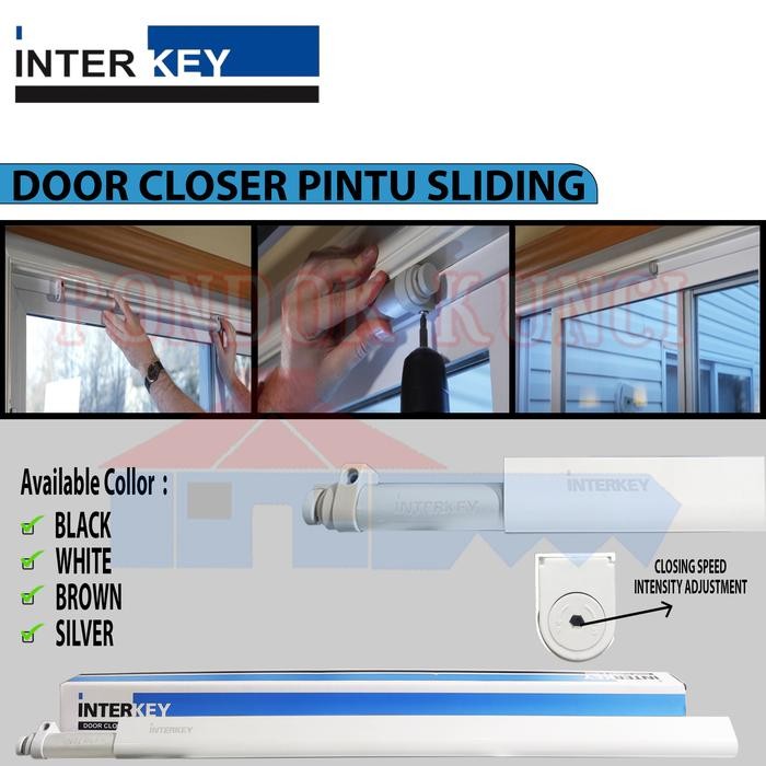 Door Closer Pintu Sliding Geser Interkey Penutup Pintu Geser Otomatis