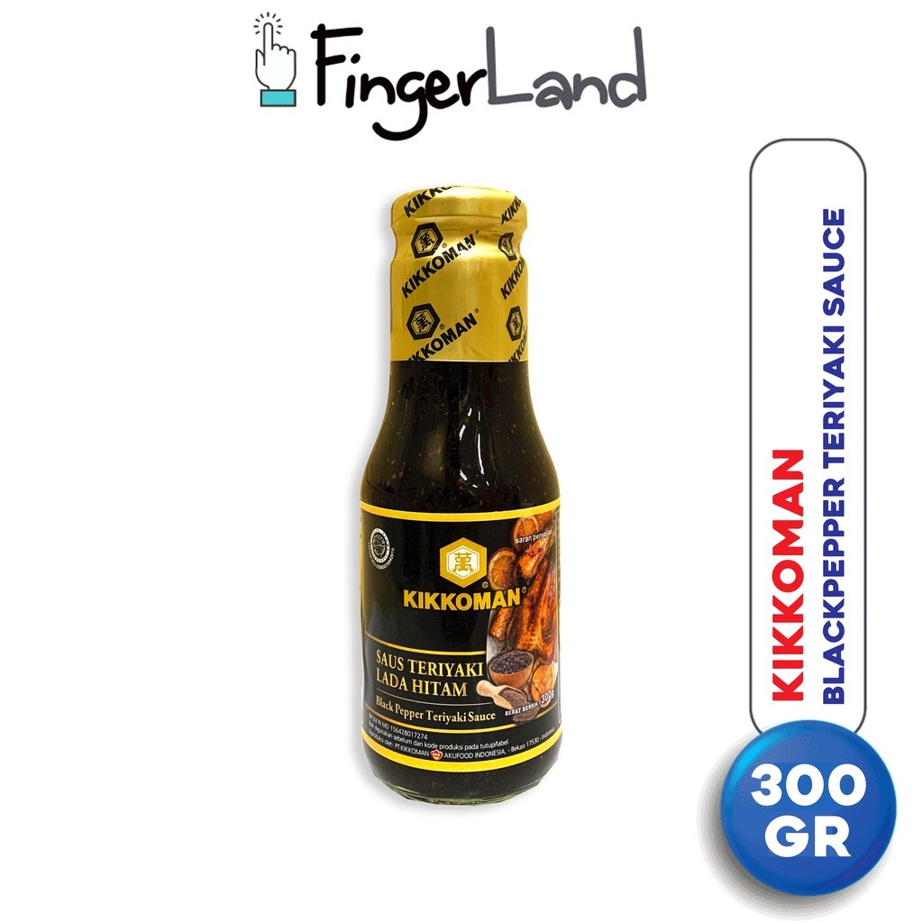 

KIKKOMAN Black Pepper Teriyaki Sauce 300 gram Saus Teriyaki Lada Hitam