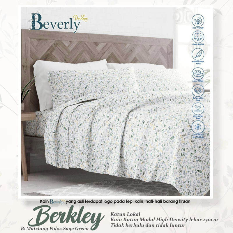 Bedcover & Sprei Premium Katun BEVERLY Motif Berkley