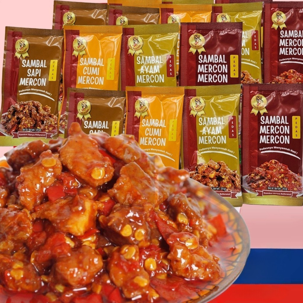 

Sachet 20Gr SET 4 LEBIH HEMAT SAMBAL CUMI SAMBEL AYAM SAMBEL SAPI SAMBAL MERCON PEDAS Sambel Pedes