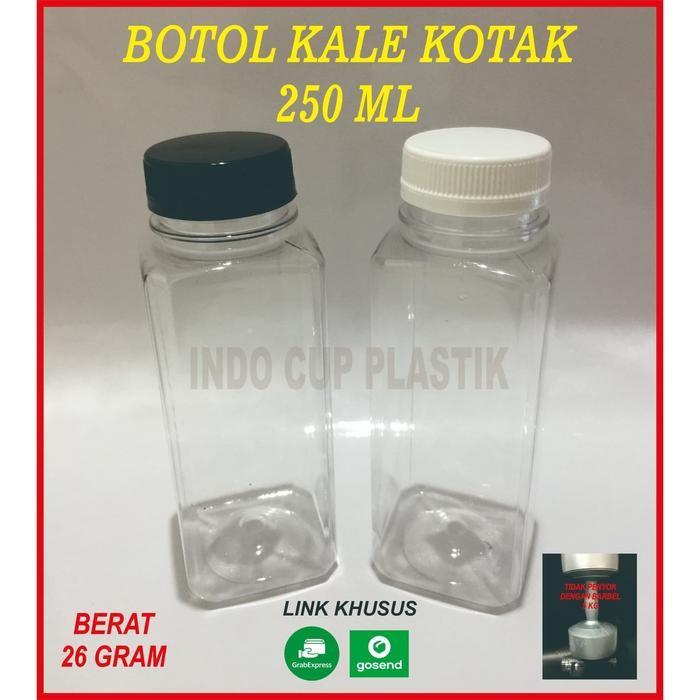 (BestPrice) Botol Kale Kotak 250 ml Tebal (26gr)