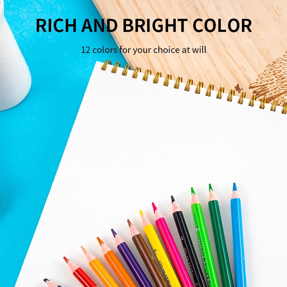 

DELI COLORING PENCIL / PENSIL WARNA 12 WARNA MINI TRIANGULAR WOOD-FREE RAMAH LINGKUNGAN EC09900