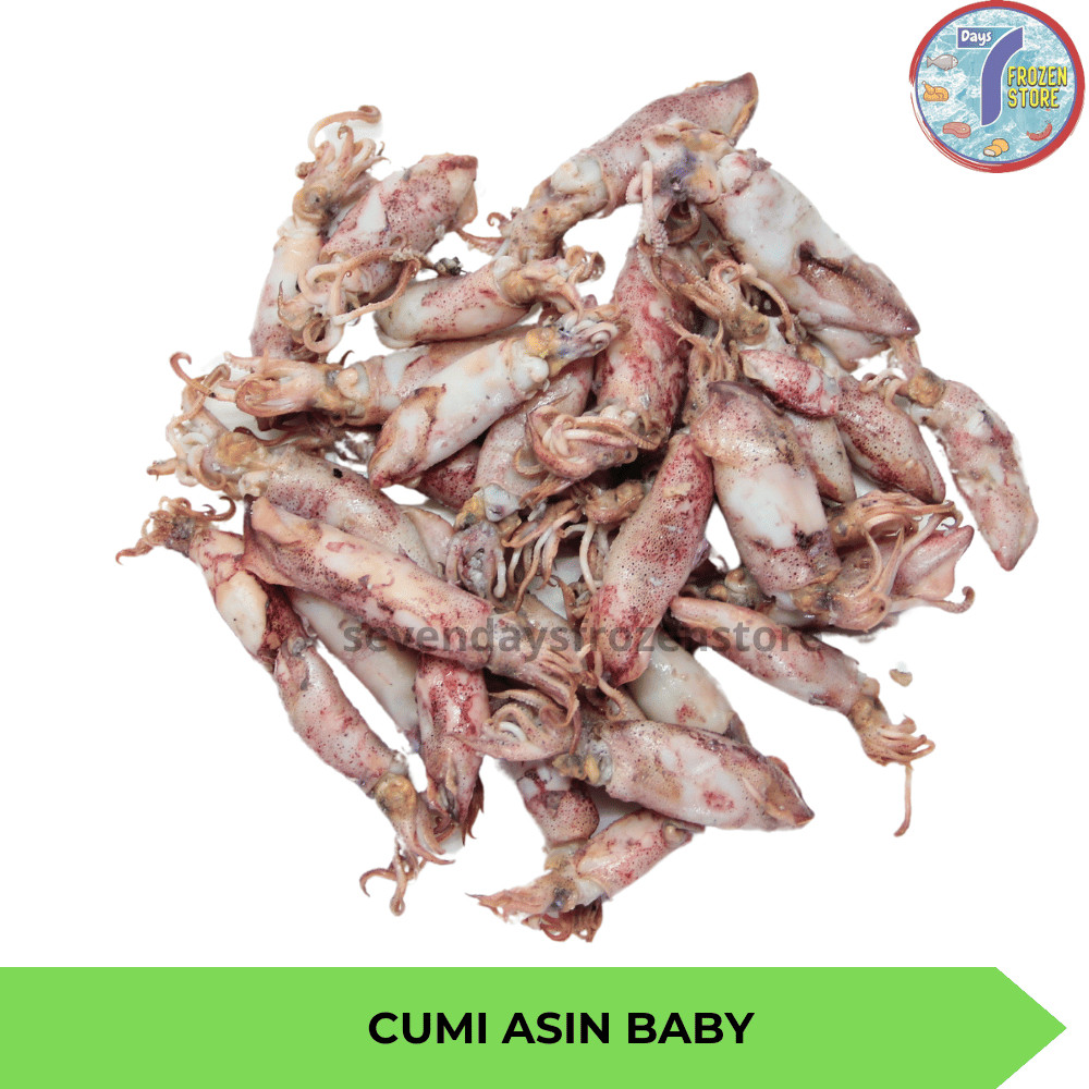 

Cumi Asin Baby Kecil Utuh Premium Beku Frozen