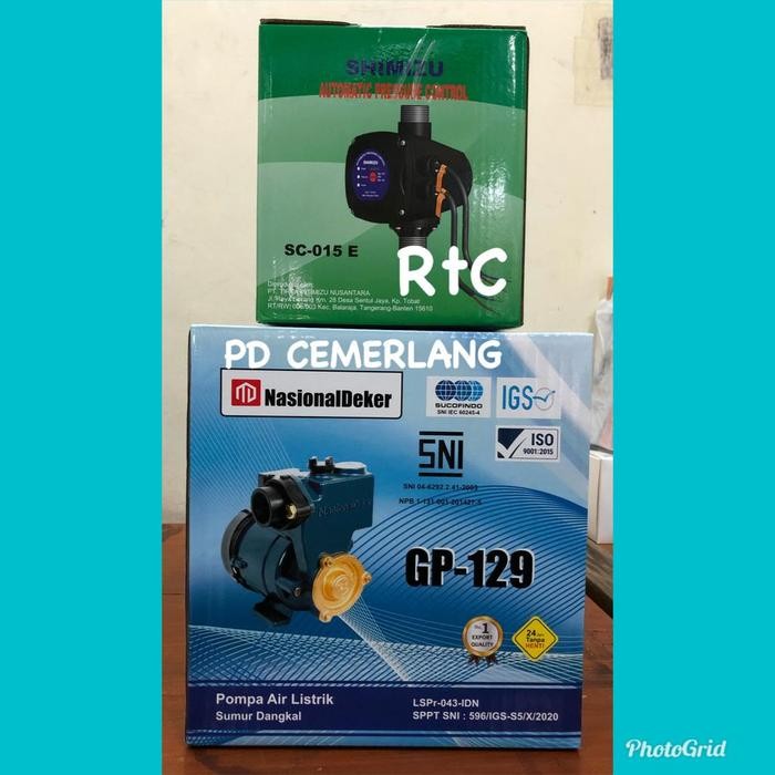 Grosir Pompa Pendorong Toren Air Otomatis Booster Shimizu Booster Pump