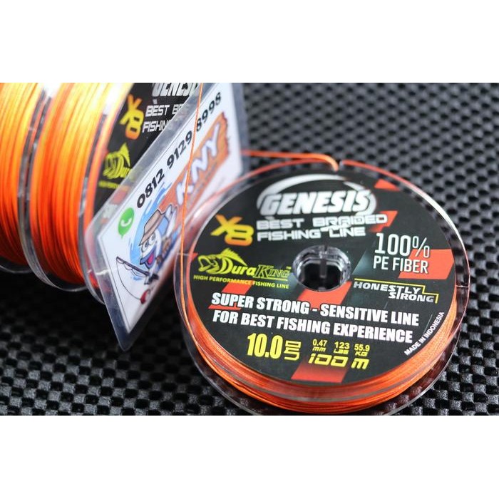 Terbaru Benang Pancing Duraking Genesis Pe 10 / 55.9 Kg Senar Mancing Idola