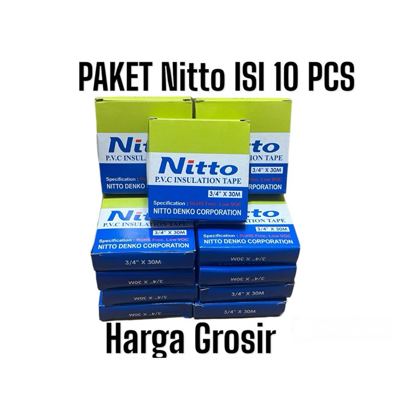 Isolasi Nitto Paket Isi 10 Pcs Grosir
