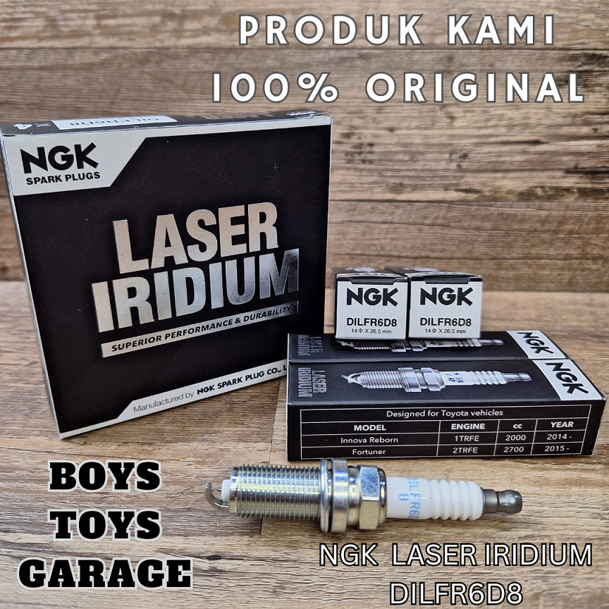 Busi Toyota Innova Reborn 2.0 Bensin 2016 - 2022 NGK Laser Iridium DILFR6D8 Innova Lama 2005 - 2015