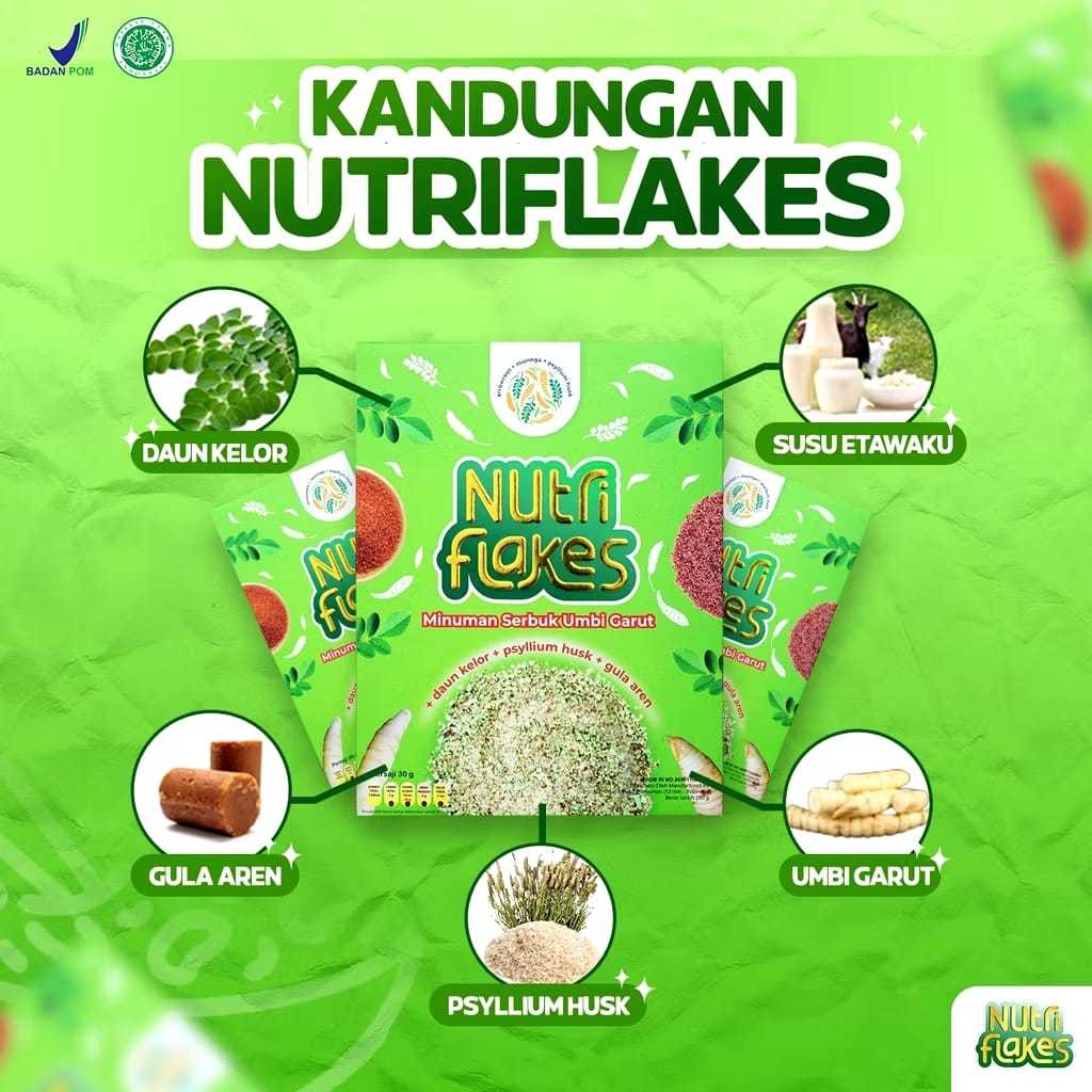 

Omahjajanan Nutriflakes - Minuman Serbuk Umbi Garut Ampuh Mengatasi Maag Asam Lambung 1 Box