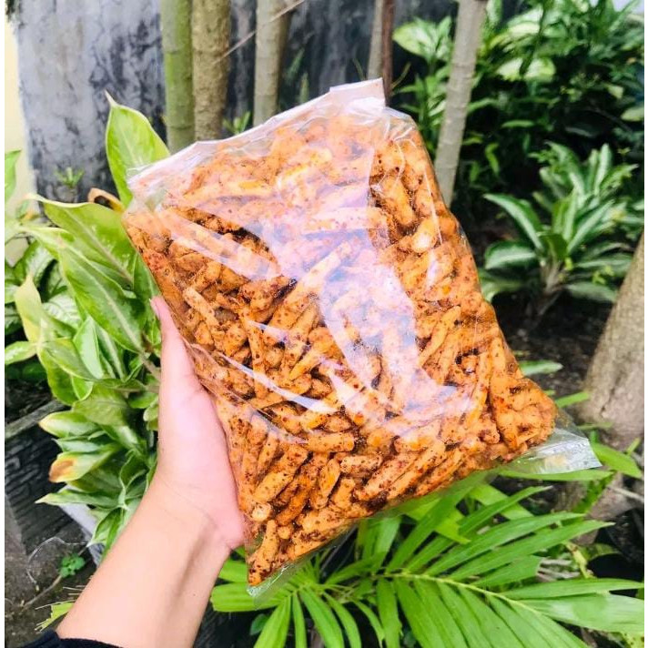 

Omahjajanan Baso Goreng/Basreng Stik 1Kg/Pedas Daun Jeruk