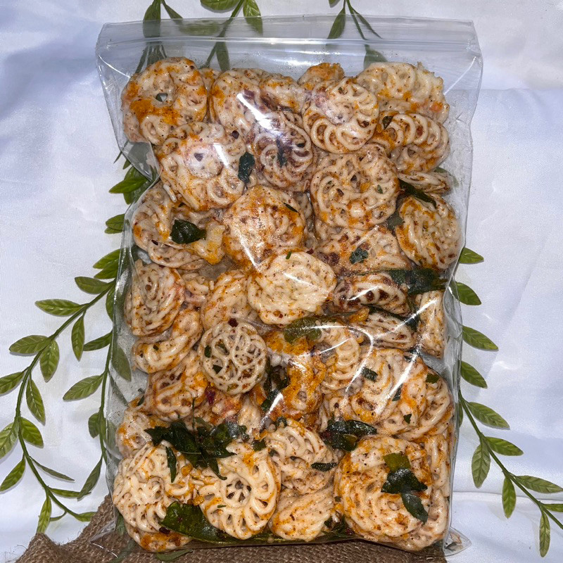 

Eumsig 250Gram Krupuk Viral Rafael Putih Pedas Gurih