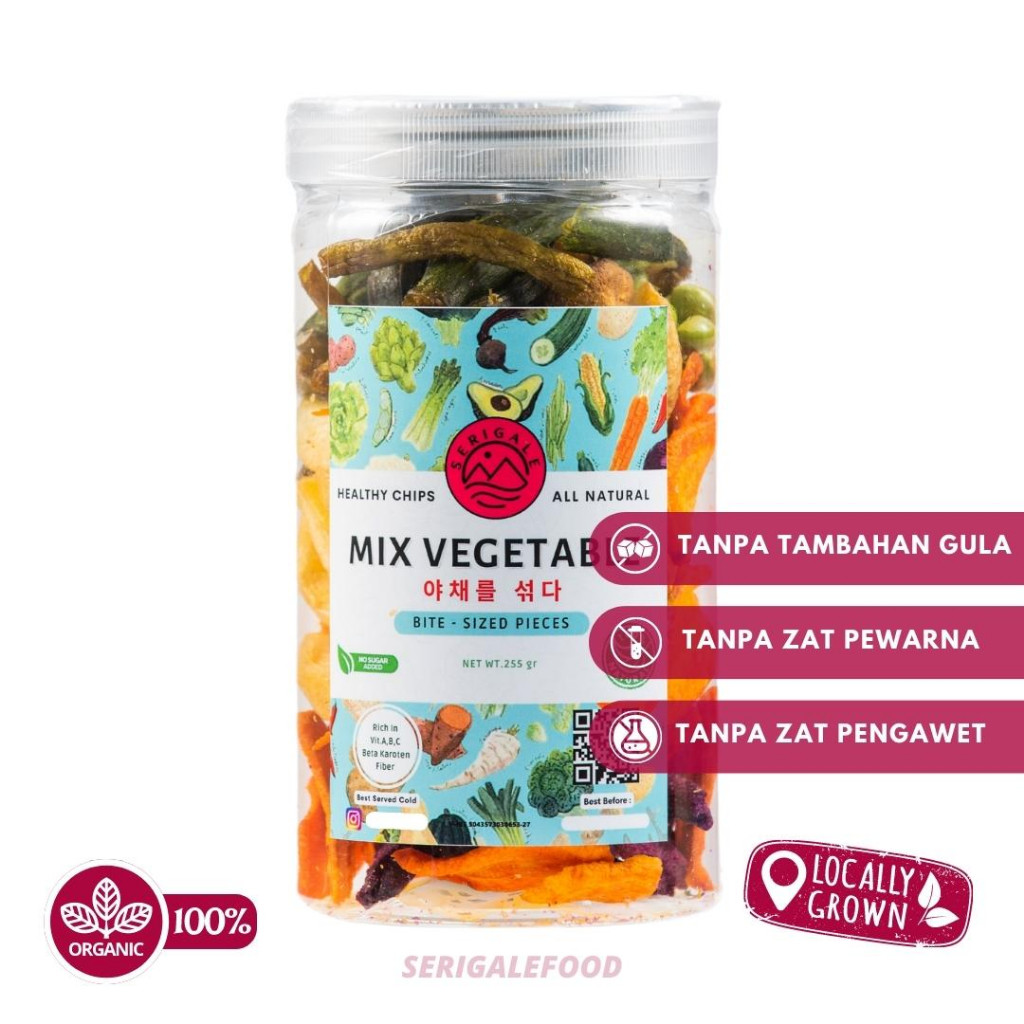 

Eumsig Serigale Keripik Buah Mix I Sayur Mix I Sayur Gurih Mix I Kemasan Toples 1000 Ml Keripik