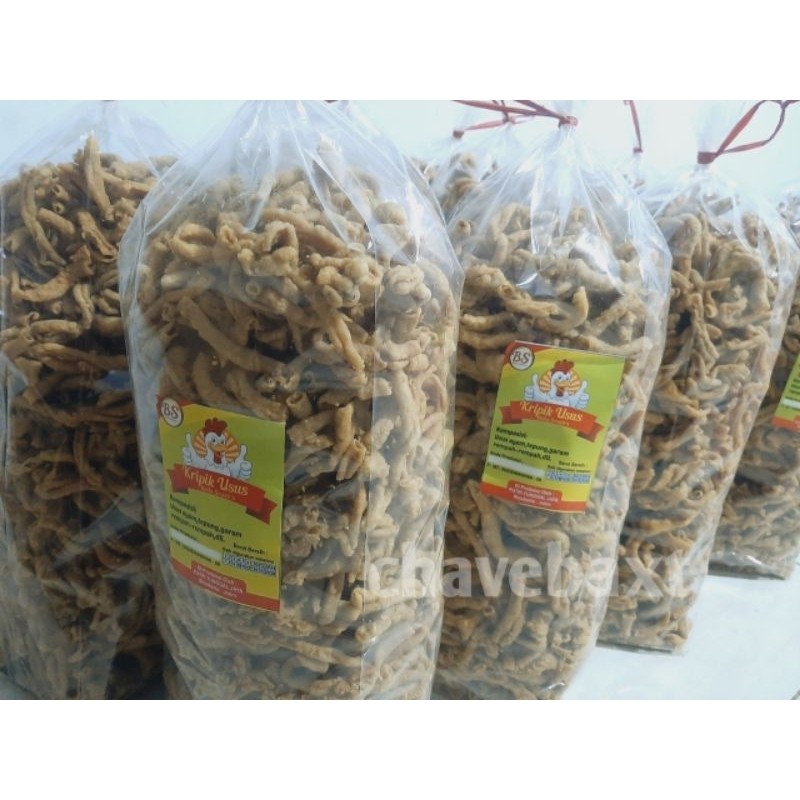

Eumsig Stok Keripik Usus Ayam Premium 1Kg/Usus Ayam Premium 500Gr/Usus Krispii