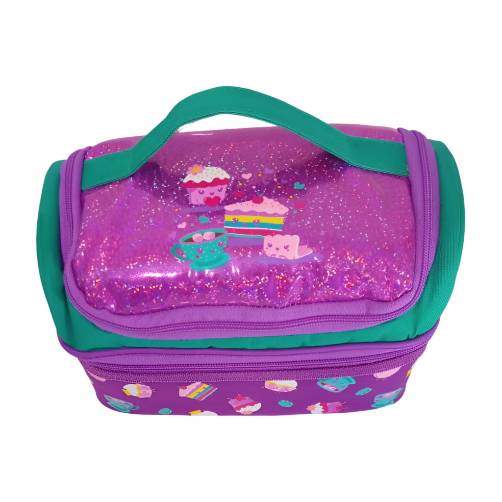 Ready My Style Tm 2332 Tea Time Party Double Decker Lunch Bag Glitter Finishing Material - Tas Bekal