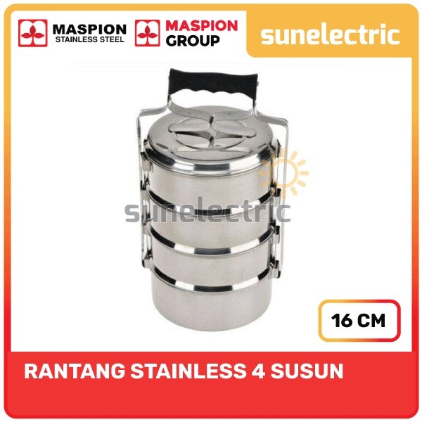Maspion SS Rantang Stainless Steel Food Carrier Catering / Lunch Box Tempat Makanan Sayur Lauk Pauk