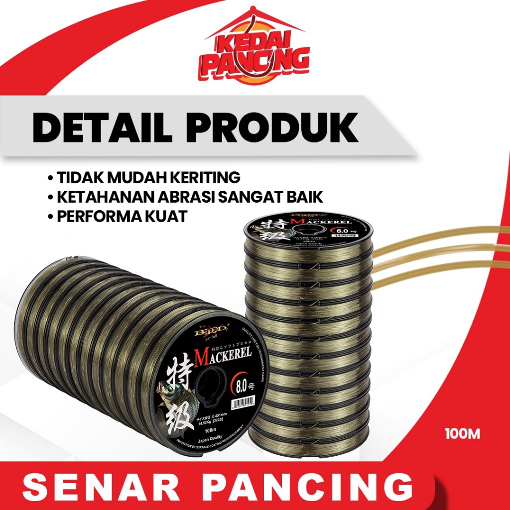 [Ready] SENAR PANCING BLOOD MACKEREL 100M