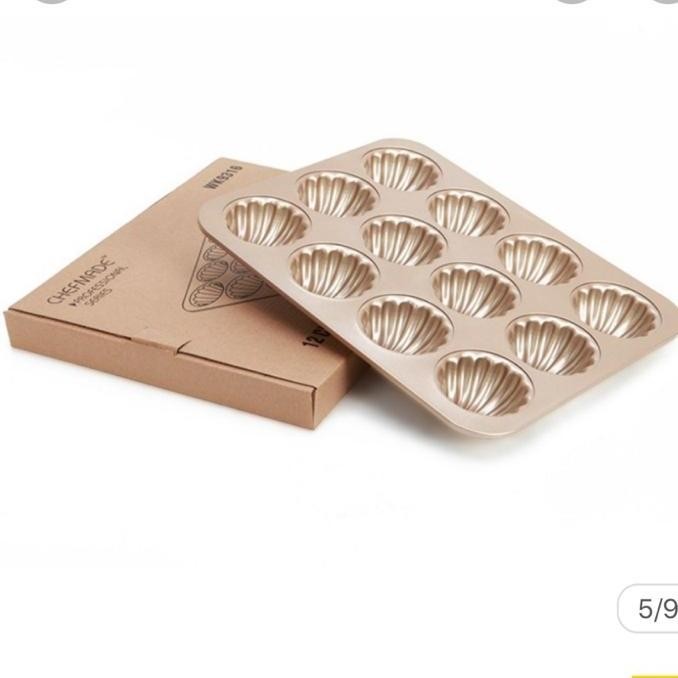 

Wk9316 Madeleine 12Cup Non Stick Madelefine Pan Chefmade Loyang Kue