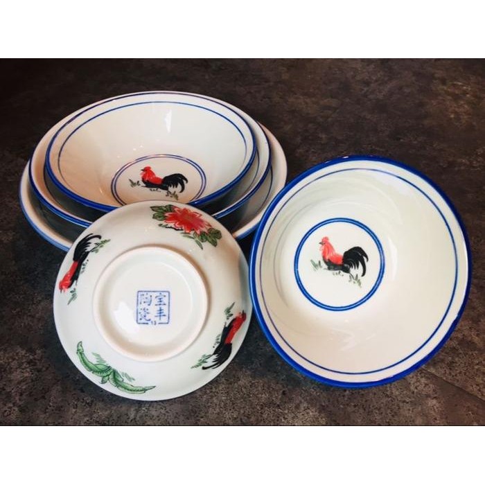 

Mangkuk Ayam Jago Keramik Bowl Mangkok Jago Cantik 1 Pcs