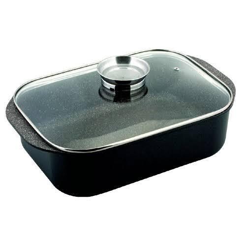 

Mercon Roaster Pan Non Stick Marble With Aroma Lid Oven Save Css