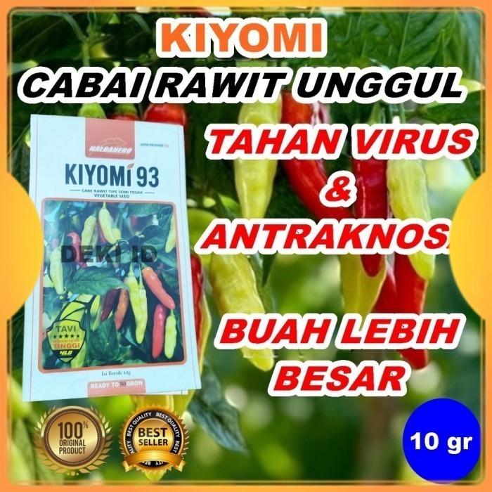 

Terlaris Benih Cabe Rawit Kiyomi 10 Gram Bibit Cabai Unggul Halbanero