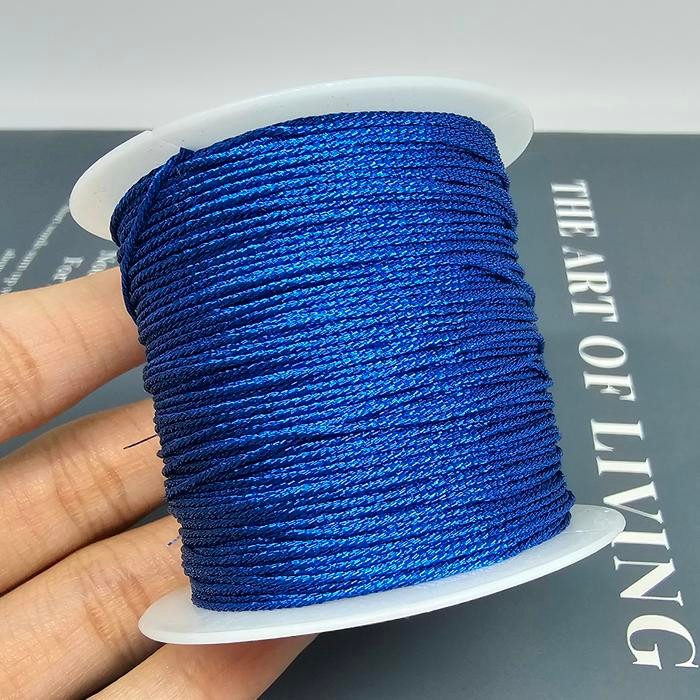 

(1 Roll) Tali Giok Glitter Benang Gliter Shine String Metallic - BH152