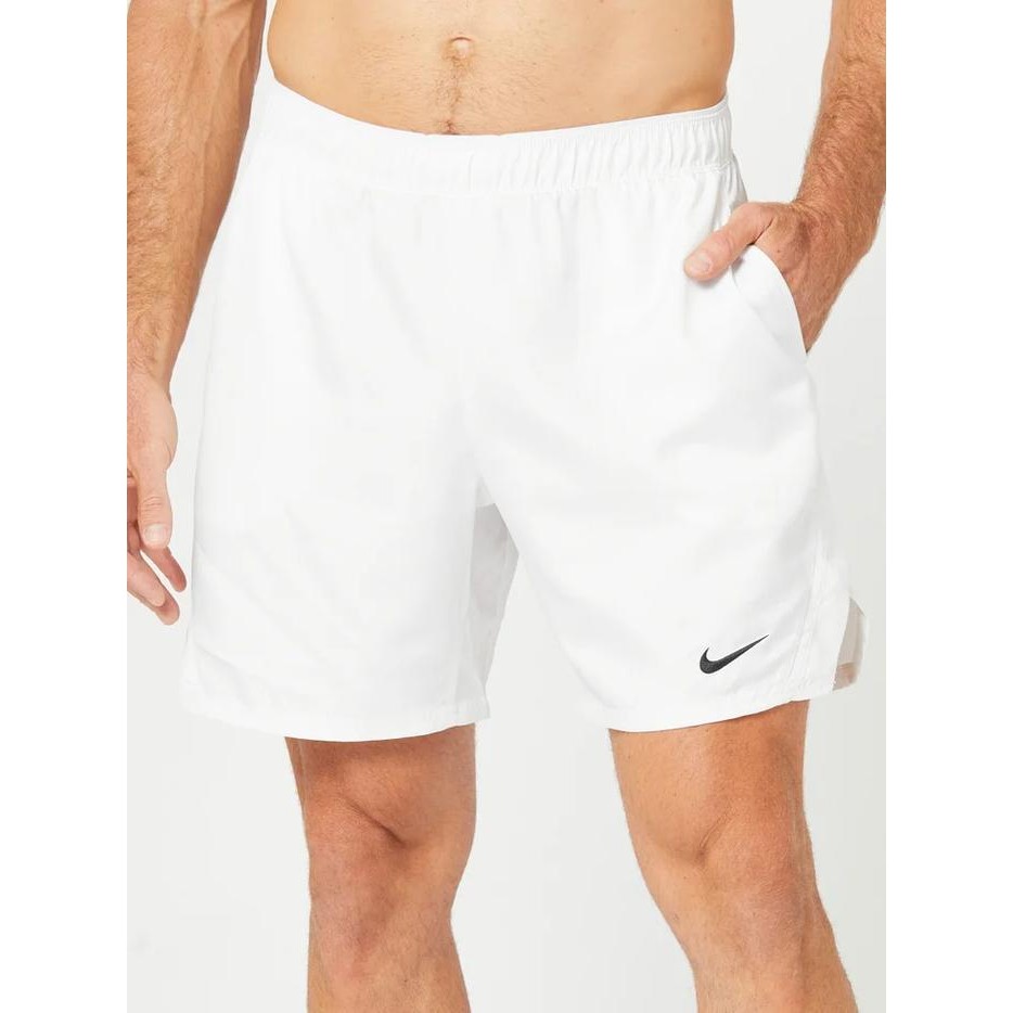 PREMIUM Nike Men's Core Victory 7" Short Celana Pendek Tennis Pria Tenis- White