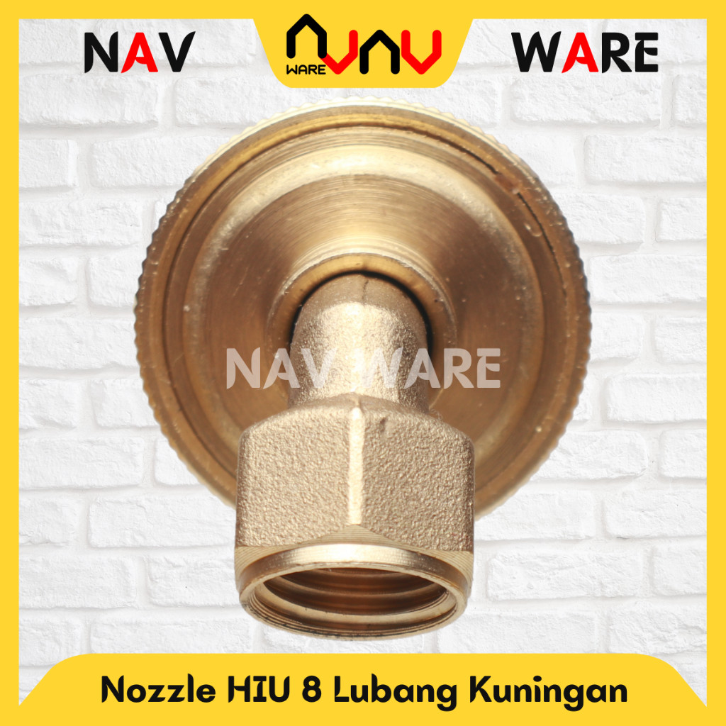 [SIAP KIRIM] Nozzle HIU 8 Lubang Kuningan Original Sprayer Elektrik Adjustable / Nozel Spuyer 8