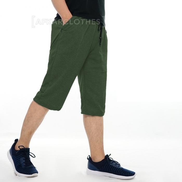 PREMIUM Celana Pendek Pria Dibawah Lutut Celana Training Pria