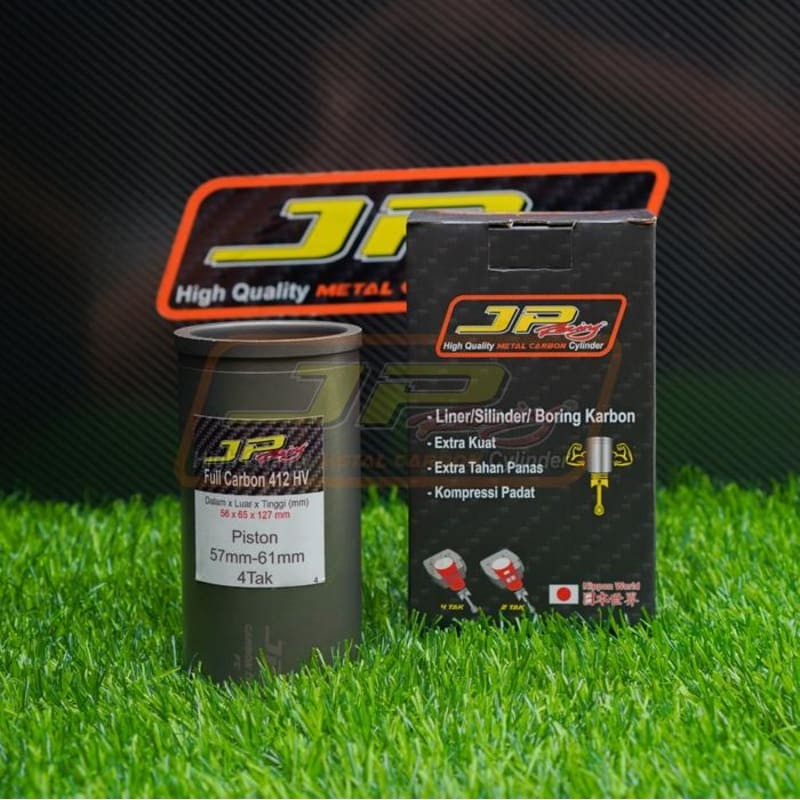 JP RACING Liner carbon utk piston 57-61 mm bahan FULL carbon 412 hv ORIGINAL GENUINE ASLI JPLiner
