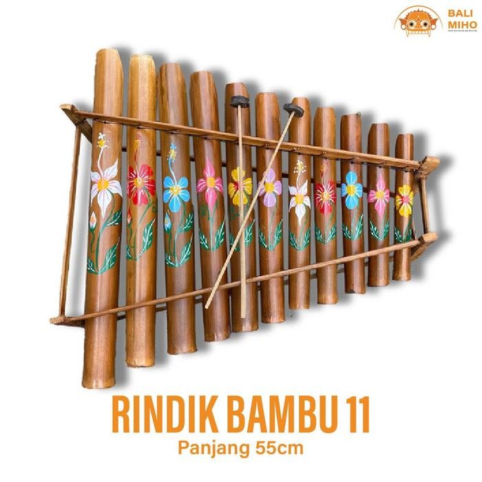 TERLARIS Rindik Bambu Bali Rindik Kayu Alat Musik Tradisional Bali Rindik Kayu 11 Bambu SALE