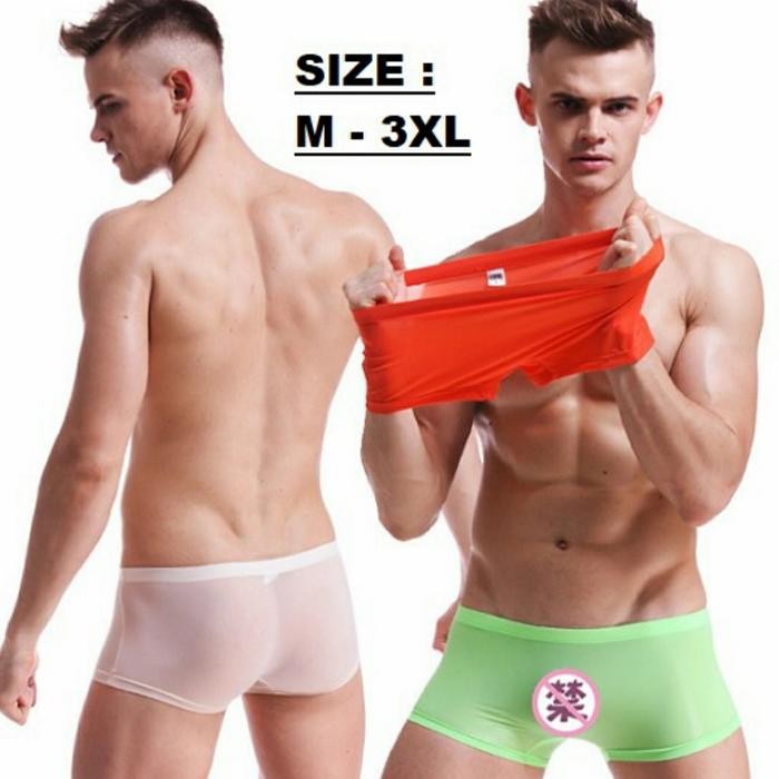 PREMIUM Celana Dalam Pria Vpe Boxer Short CD Cowok Transparan M-XXXL Jumbo