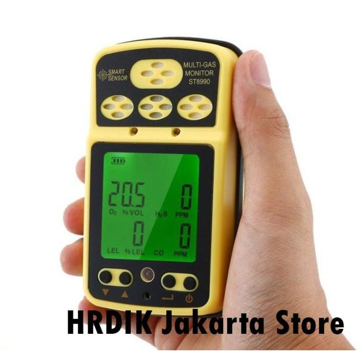 ST8990 SMART SENSOR GAS DETECTOR H2S O2 CO LEL MONITOR DETEKTOR TESTER