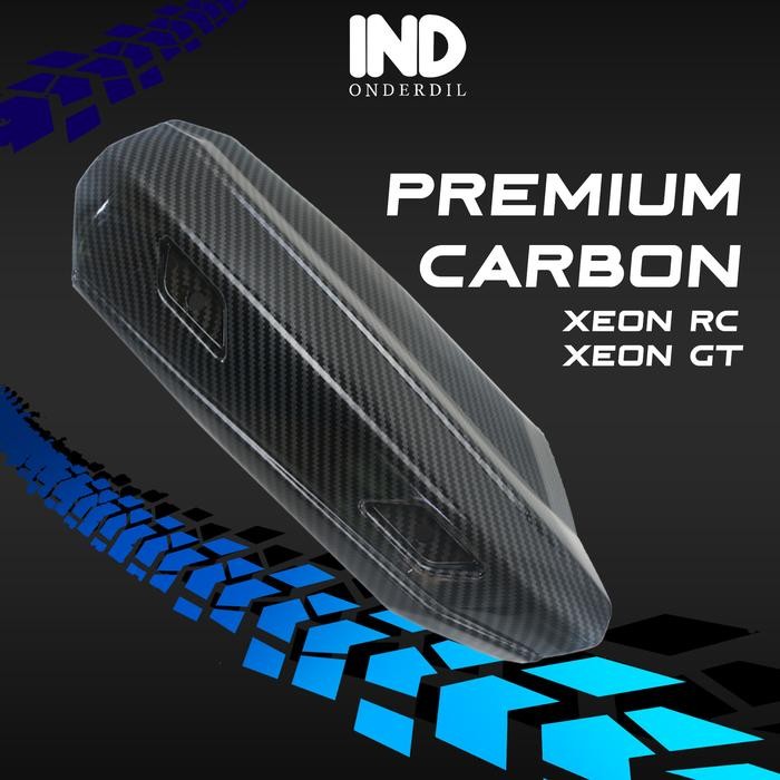 PREMIUM Cover Tutup-Penutup Pelindung Knalpot Xeon 125 RC-GT Karbon-Carbon