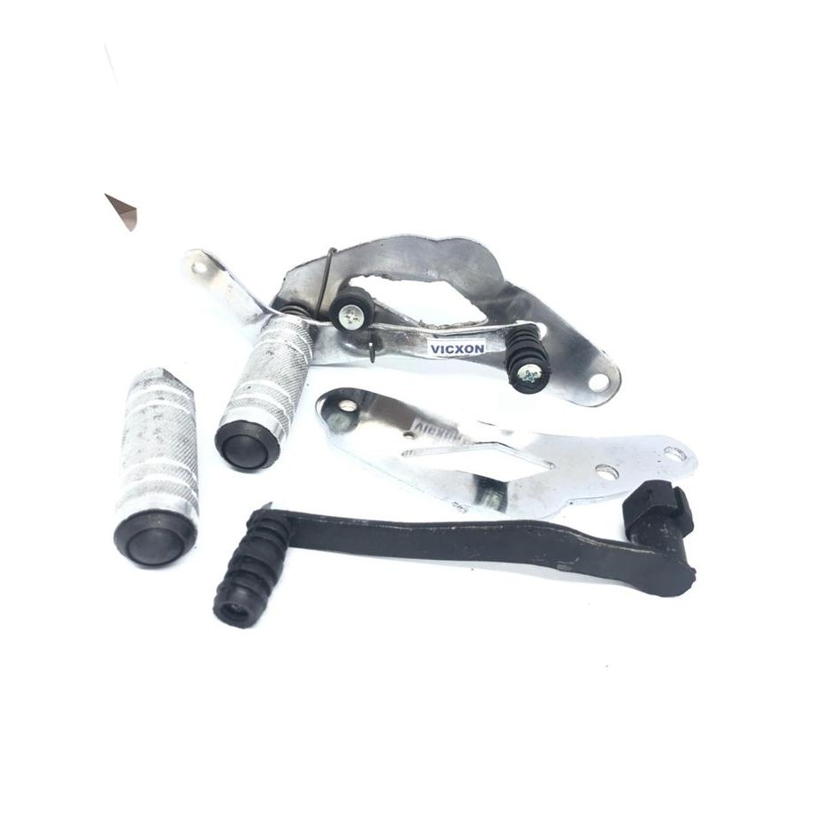 PREMIUM footstep depan UNDERBONE motor VIXION OLD chrome besi tebal 1 SET PNP