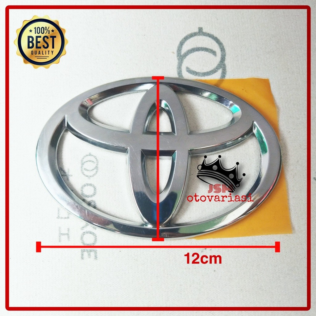 LOGO DEPAN BELAKANG TOYOTA AVANZA VVTI ORIGINAL/ LOGO GRILL DEPAN DAN BAGASI TOYOTA AVANZA VVTI