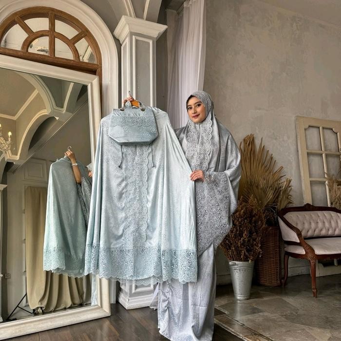 MUKENAH MEWAH SUTRA DOF TAS BEHELL Nyaman