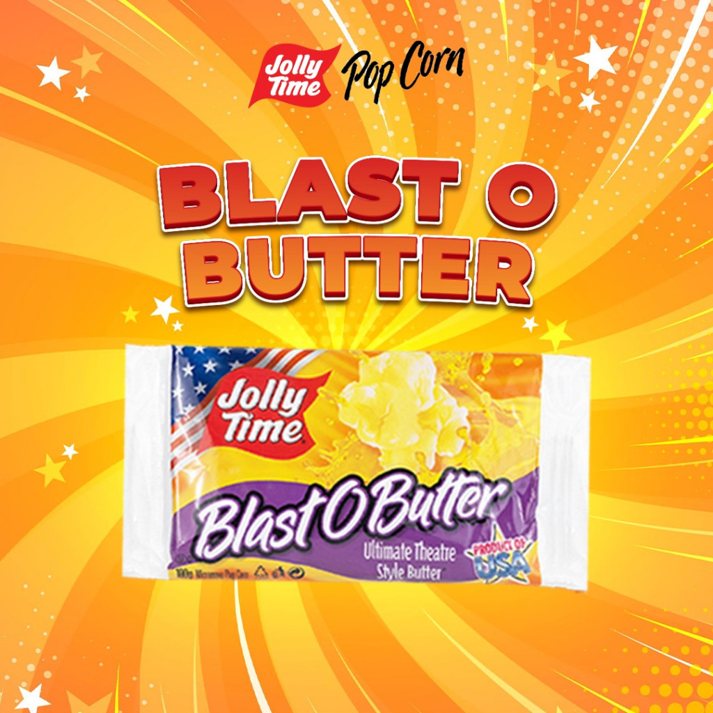 

Jolly Time Microwave Popcorn - Blast O Butter Product Of USA -Live