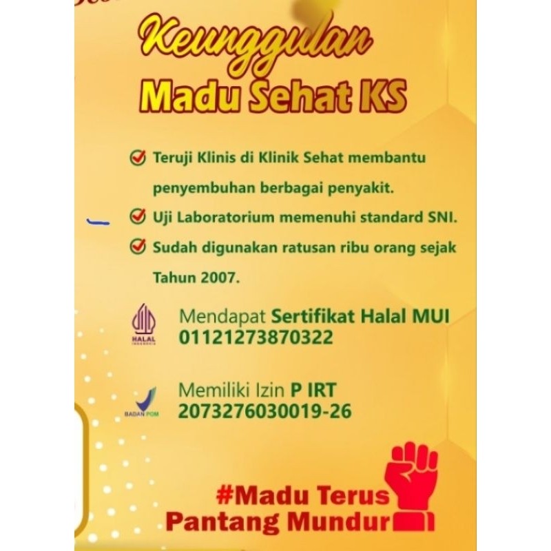 

MADU SEHAT KS 640 ml PROMO